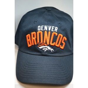 Denver Broncos Embroidered Logo Blue NFL Team Apparel Adjustable Hat/Cap NEW?